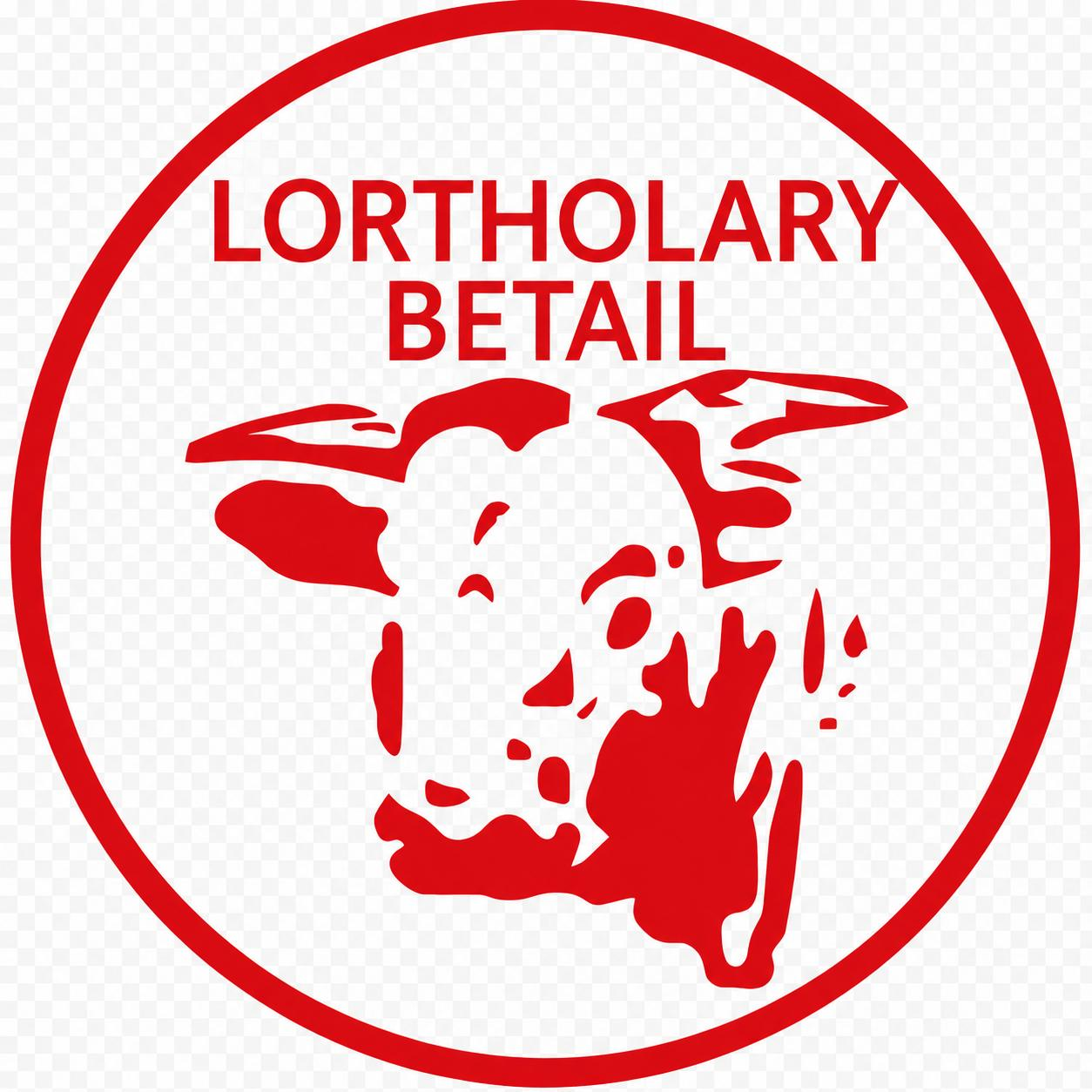 Logo Lortholary Bétail format cercle rouge